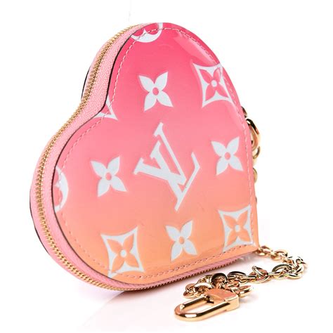 pink heart shaped louis vuitton coin purse|Louis Vuitton purse with coin.